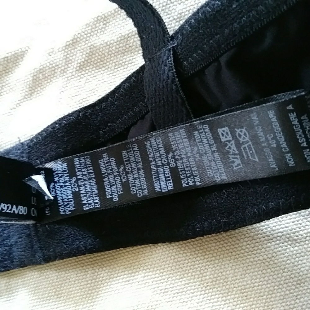 🔥La Perla black lace bra size 36D - Picture 7 of 16